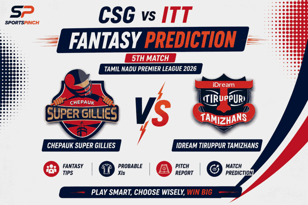 CSG vs ITT Head to Head Record Chepauk Super Gillies vs IDream Tiruppur Tamizhans T20 Record