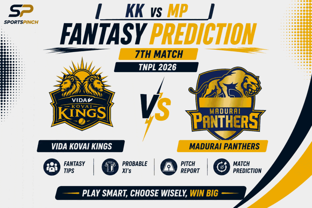 KK vs MP Head to Head Record Vida Kovai Kings vs Madurai Panthers T20 Record