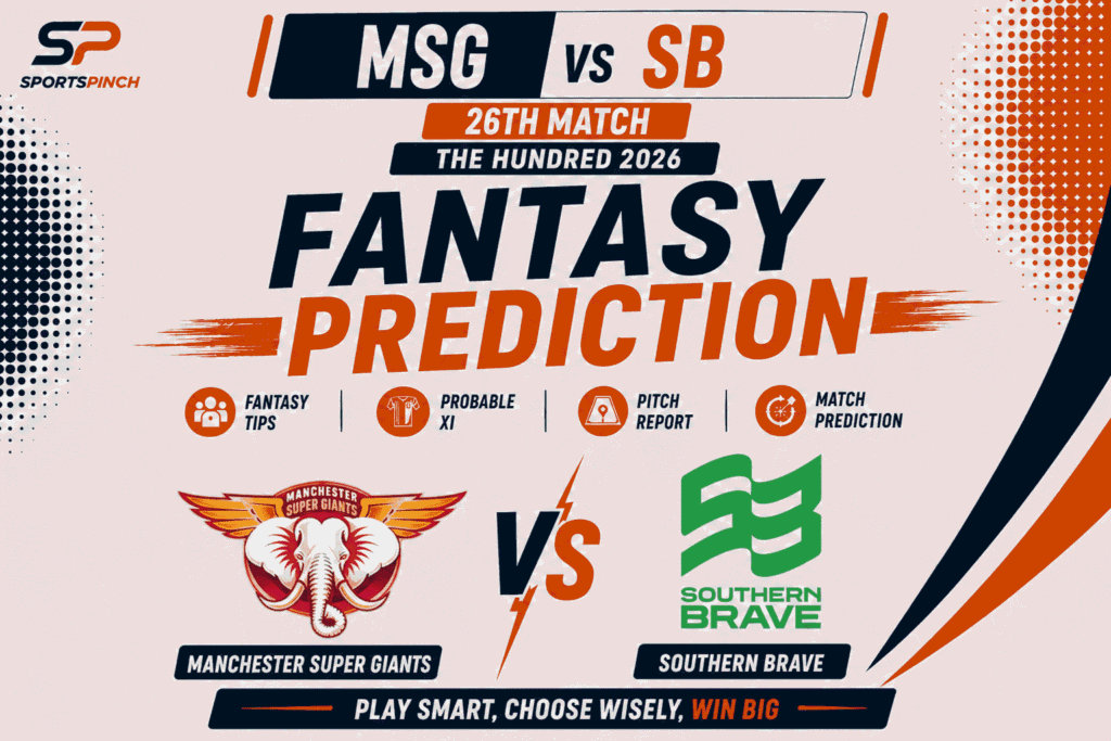 MSG vs SB Head to Head Record Manchester Super Giants vs Southern Brave The Hundred Men Record