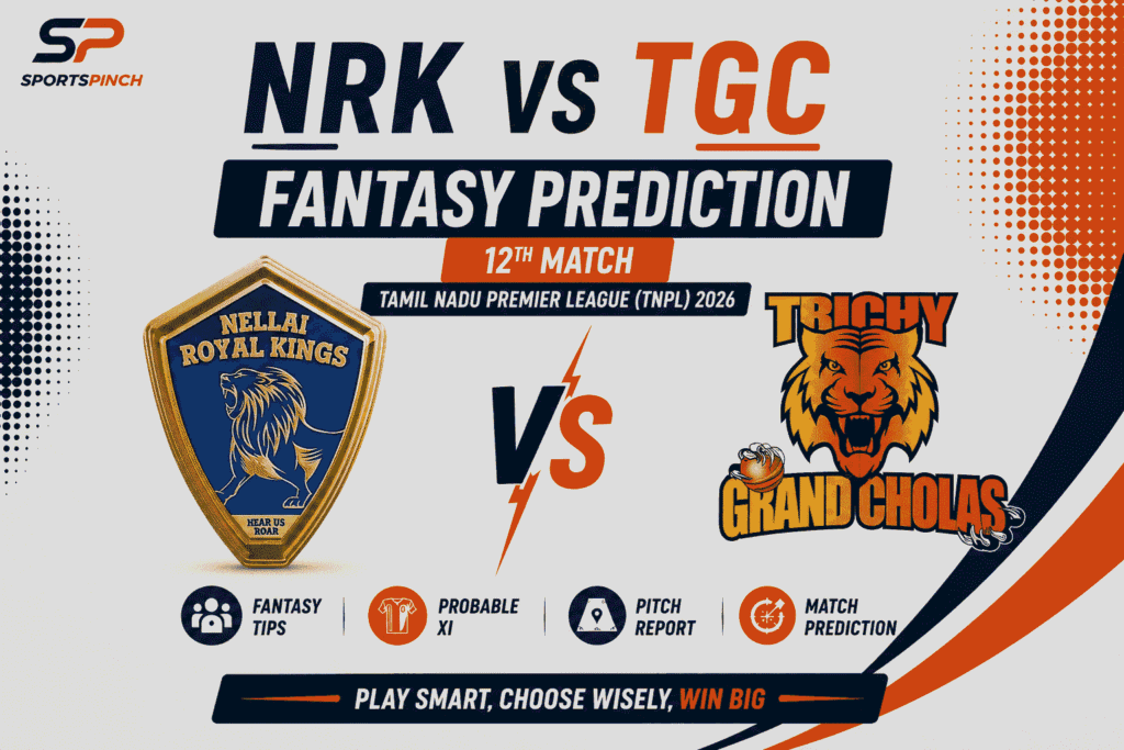 NRK vs TGC Head to Head Record Nellai Royal Kings vs Trichy Grand Cholas T20 Record
