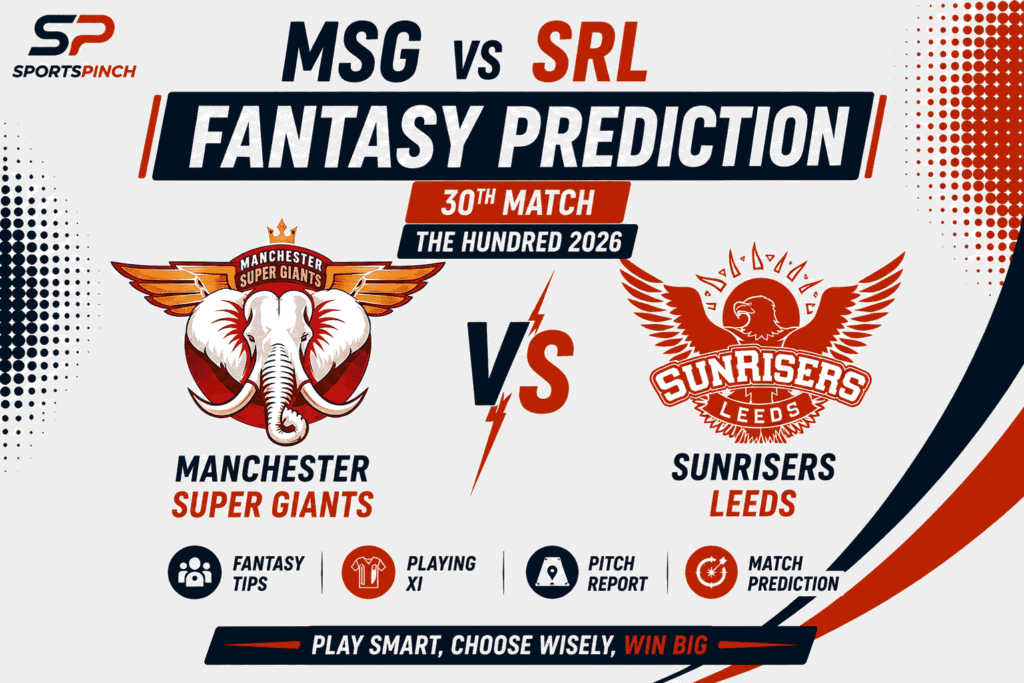 MSG vs SRL Head to Head Record Manchester Super Giants vs Sunrisers Leeds The Hundred Men Record