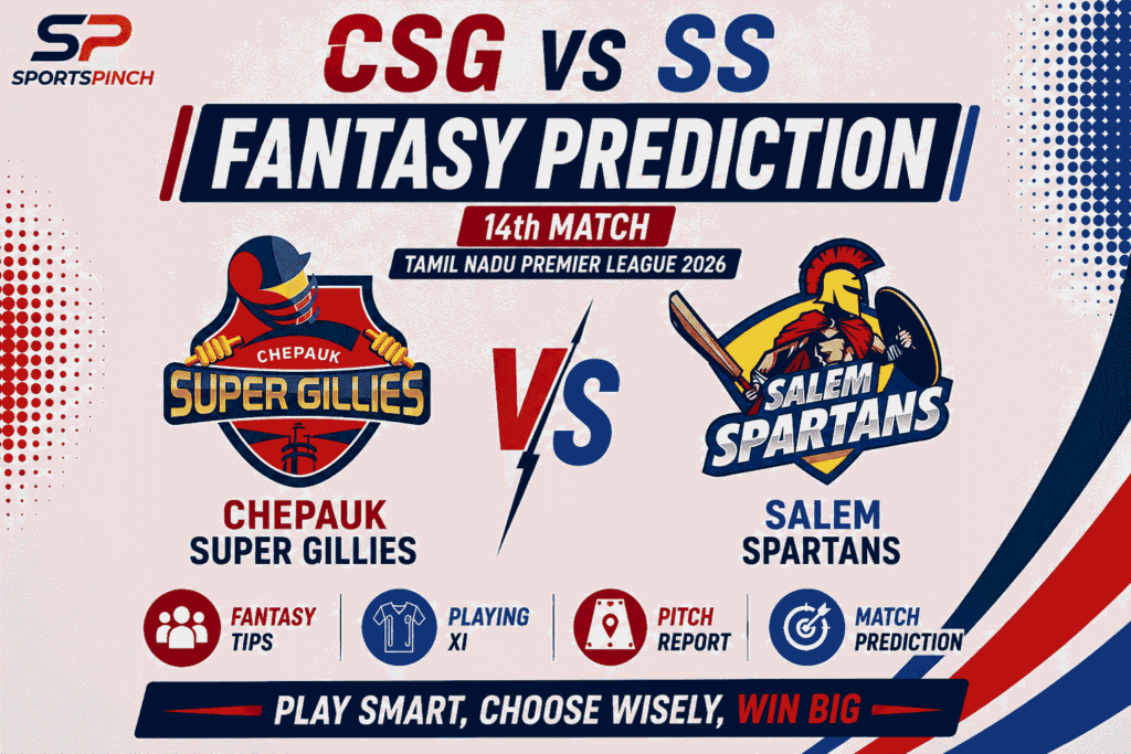 CSG vs SS Head to Head Record Chepauk Super Gillies vs Salem Spartans T20 Record
