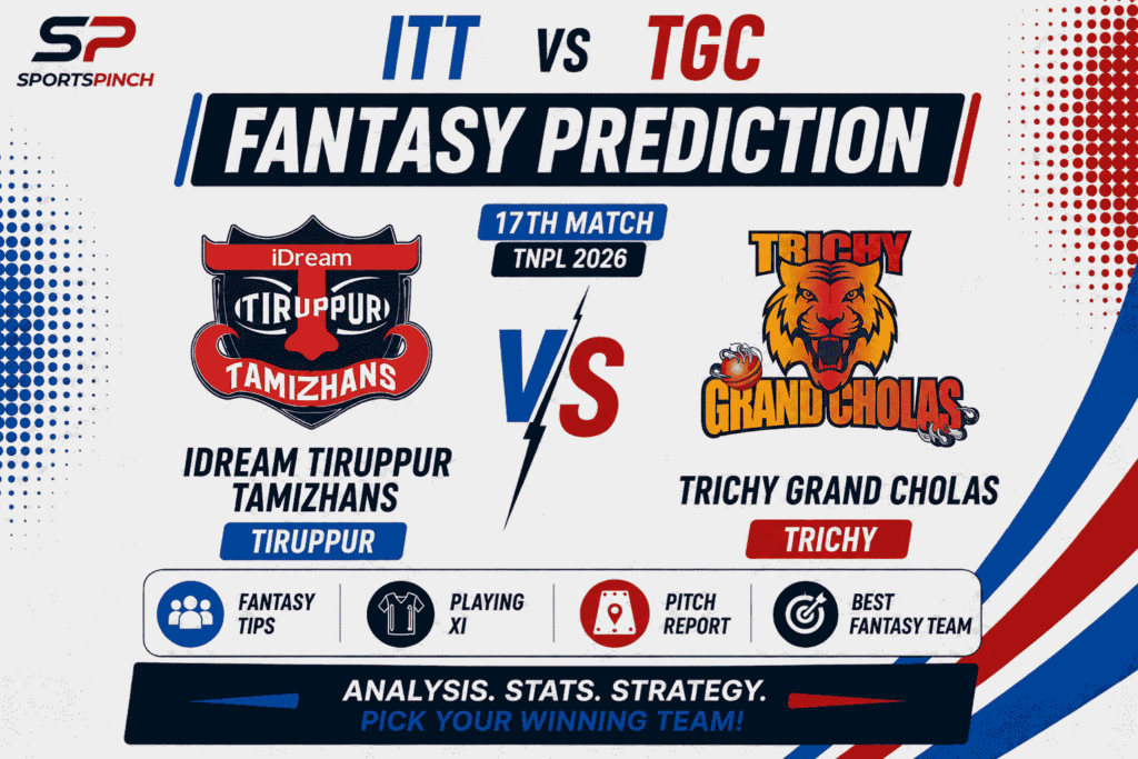 ITT vs TGC Head to Head Record IDream Tiruppur Tamizhans vs Trichy Grand Cholas T20 Record