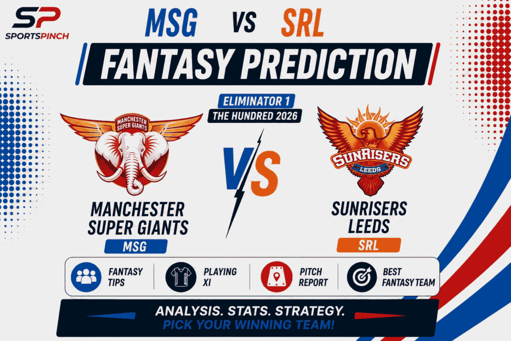 MSG vs SRL Head to Head Record Manchester Super Giants vs Sunrisers Leeds The Hundred Men Record