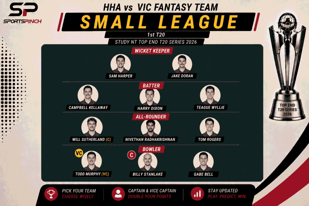 HHA vs VIC Fantasy Prediction
