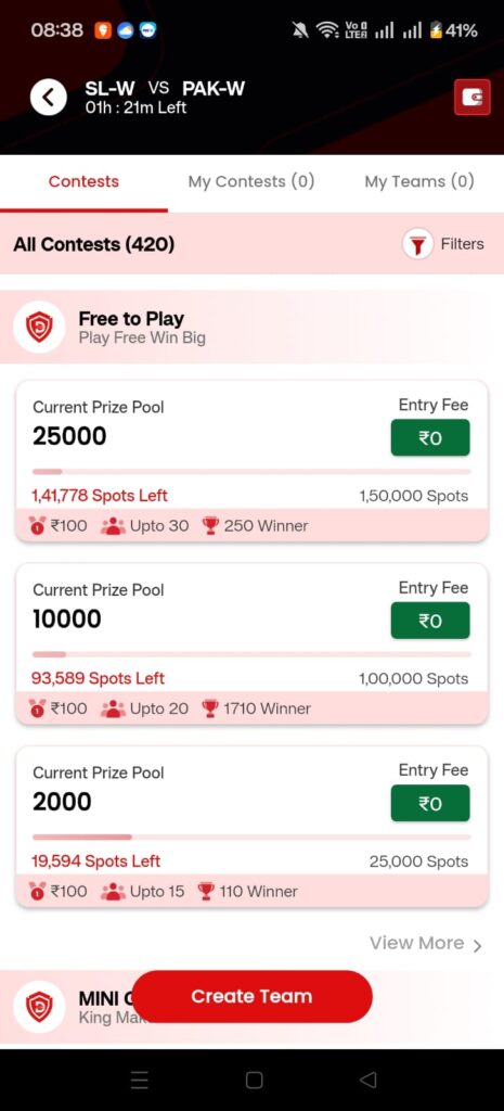 Daba fantasy app