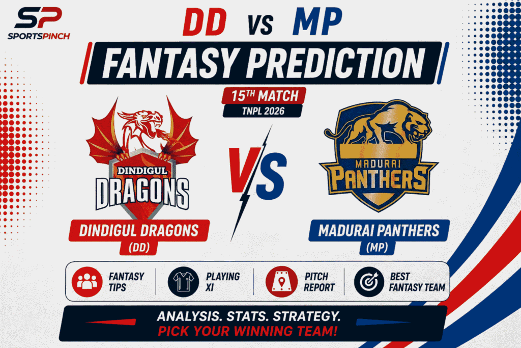 DD vs MP Head to Head Record Dindigul Dragons vs Madurai Panther T20 Record