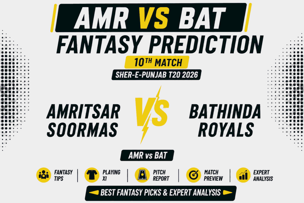 AMR vs BAT Head to Head Record Amritsar Soormas vs Bathinda Royals T20 Record