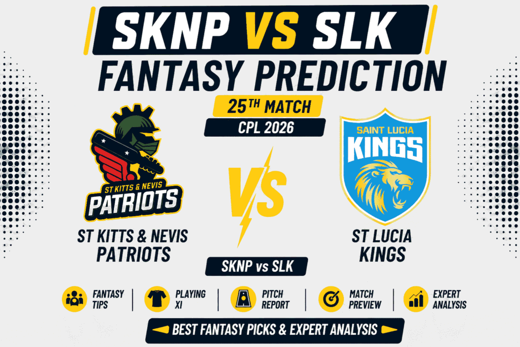 SKNP vs SLK Head to Head Record St Kitts & Nevis Patriots vs St Lucia Kings T20 Record