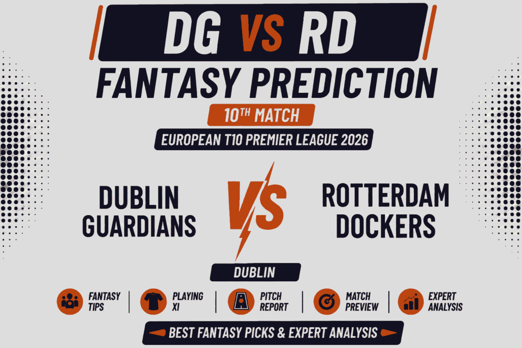 DG vs RD Head to Head Record Dublin Guardians vs Rotterdam Dockers T20 Record