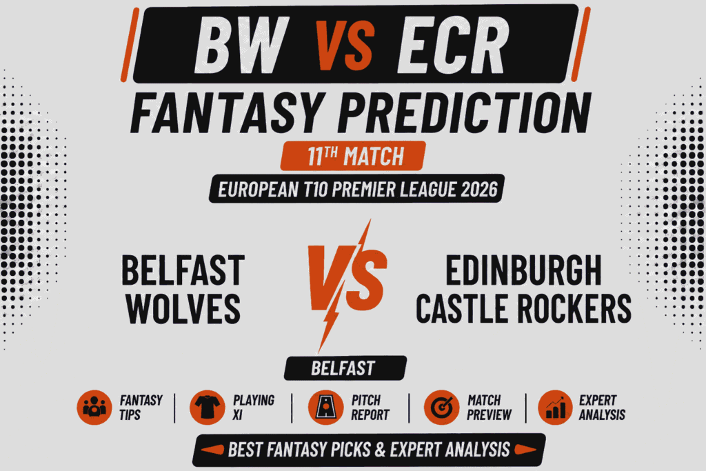BW vs ECR Head to Head Record Belfast Wolves and Edinburgh Castle Rockers T20 Record
