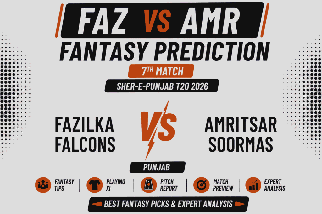FAZ vs AMR Head to Head Record Fazilka Falcons vs Amritsar Soormas T20 Record