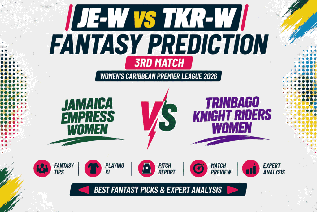JE-W vs TKR-W Head to Head Record Jamaica Empress Women vs Trinbago Knight Riders Women T20 Record