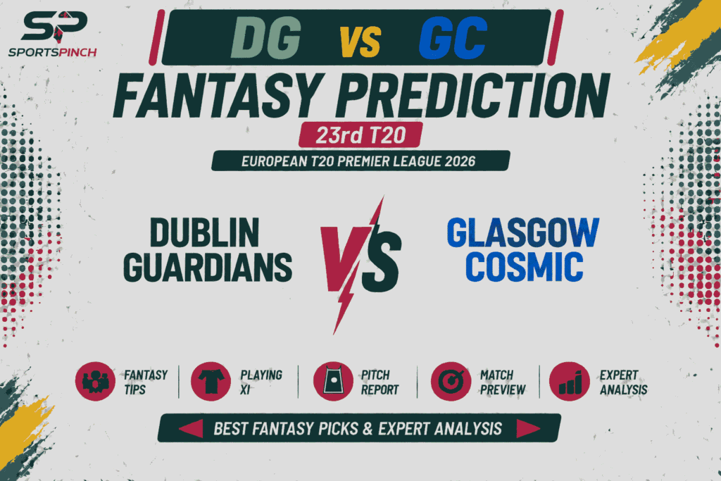 DG vs GC Head to Head Record Dublin Guardians vs Glasgow Cosmic T20 Record