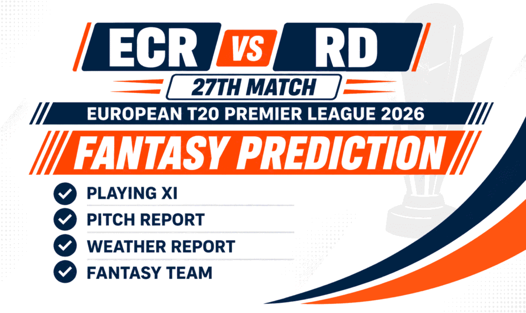 ECR vs RD Head to Head Record Edinburgh Castle Rockers vs Rotterdam Dockers T20 Record