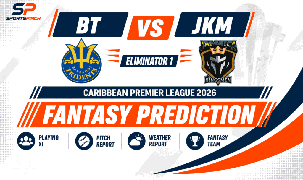 BT vs JKM Head to Head Record Barbados Tridents vs Jamaica Kingsmen T20 Record