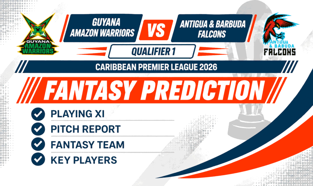 GAW vs ABF Head to Head Record Guyana Amazon Warriors vs Antigua & Barbuda Falconsn T20 Record