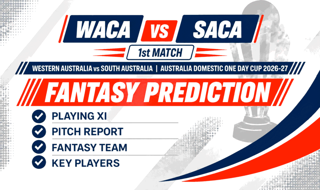 WACA vs SACA Head to Head Record Western Australia vs South Australia ODI Record