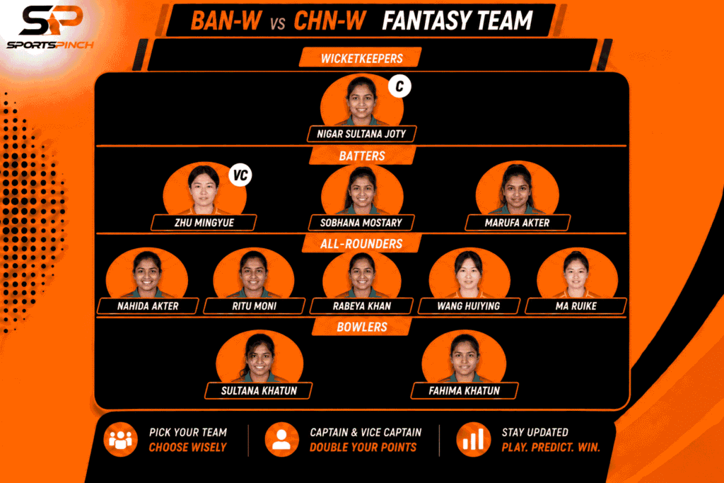 BAN-W vs CHN-W Fantasy Prediction