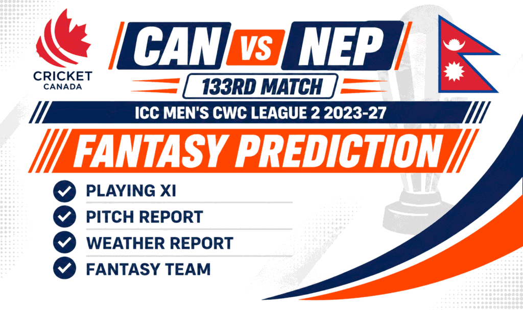 CAN vs NEP Head to Head Record Canada vs Nepal ODI Record