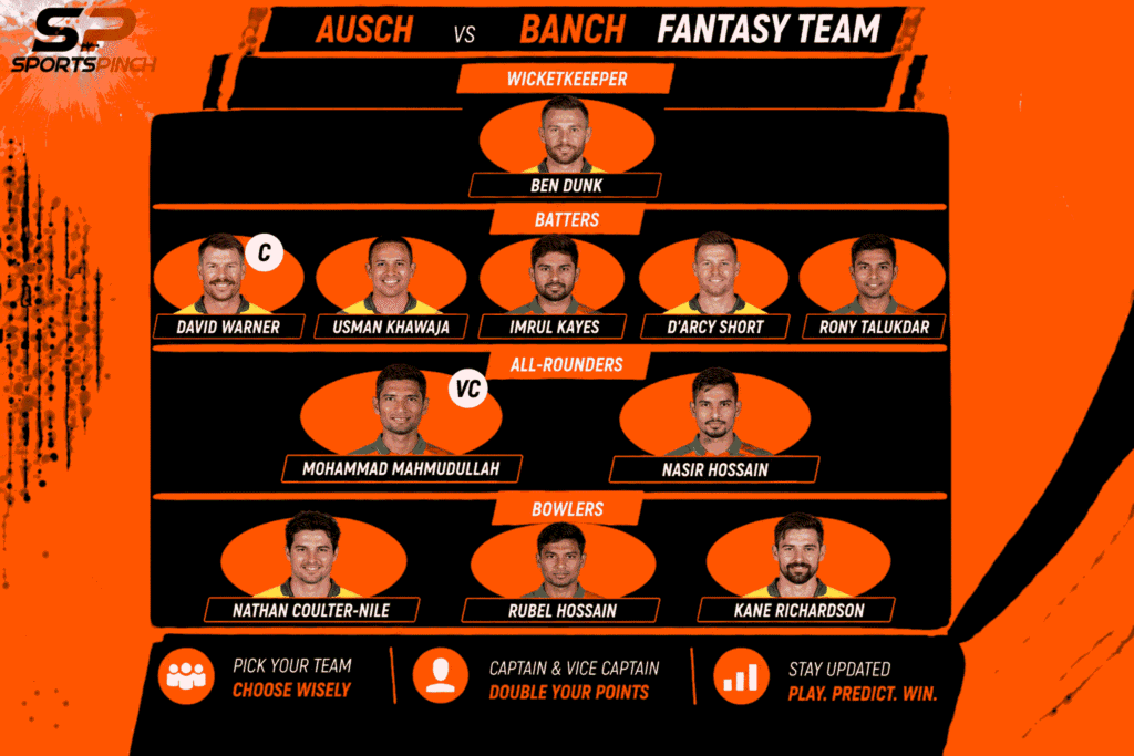 AUSCH vs BANCH Fantasy Team