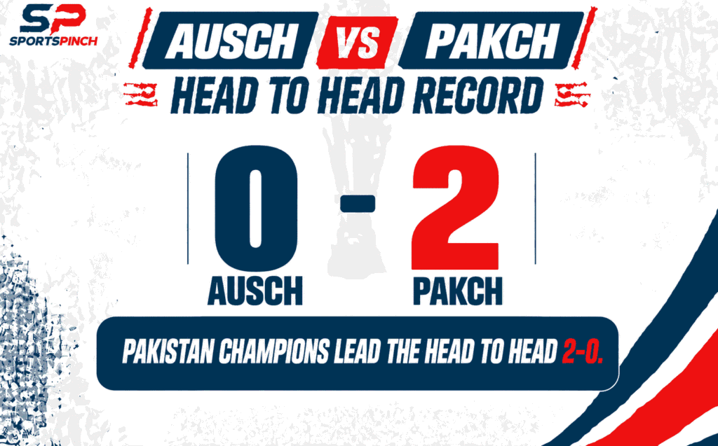 AUSCH vs PAKCH Head To Head Record